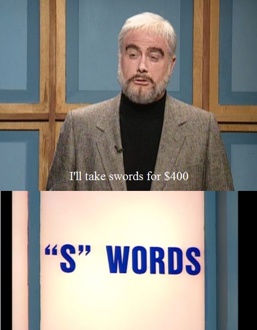 And “S” words became one. | 21 Times "SNL's" Celebrity Jeopardy Was Hilariously Perfect