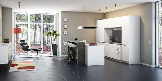 Moderne weiße Küche mit Insel und Sitzgelegenheit Home - küchen mit sitzgelegenheit Moderne weiße Küche mit Insel und Sitzgelegenheit Home - küchen mit sitzgelegenheit