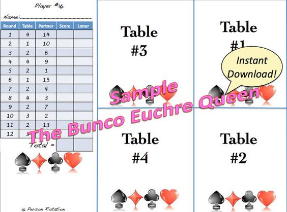 16 Person Euchre Rotation Score Sheet by TheBuncoEuchreQueen - canasta score sheet template 16 Person Euchre Rotation Score Sheet by TheBuncoEuchreQueen - canasta score sheet template
