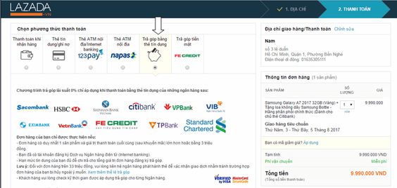 Mua Tivi Online trên Lazada có giá rẻ và có nhiều hình thức thanh toán