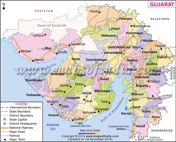 Gujarat Map