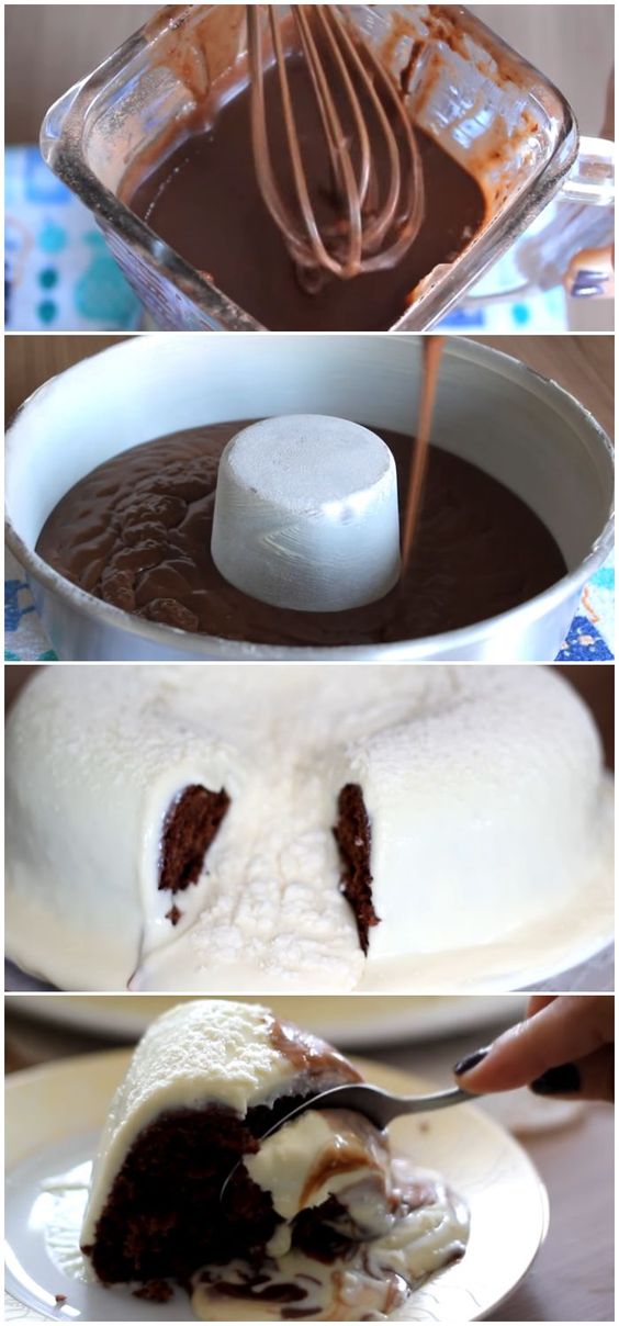 BOLO VULCÃO DE LEITE NINHO E NUTELLA #bolo #leiteninho #nutella #receita #gastronomia #culinaria #comida #delicia #receitafacil