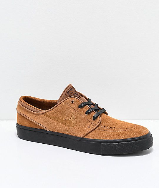 janoski negras con suela marron