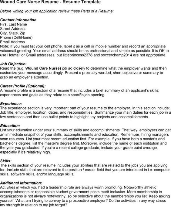 Wound Care Nurse Resume Example - http\/\/resumesdesign\/wound - skills profile resume Wound Care Nurse Resume Example - http\/\/resumesdesign\/wound - skills profile resume
