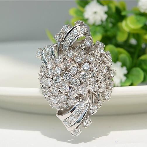 2018 Fashion Jewelry white Sapphire Silver Filled Wedding Ring Gift Size 6-10 2018 Fashion Jewelry white Sapphire Silver Filled Wedding Ring Gift Size 6-10