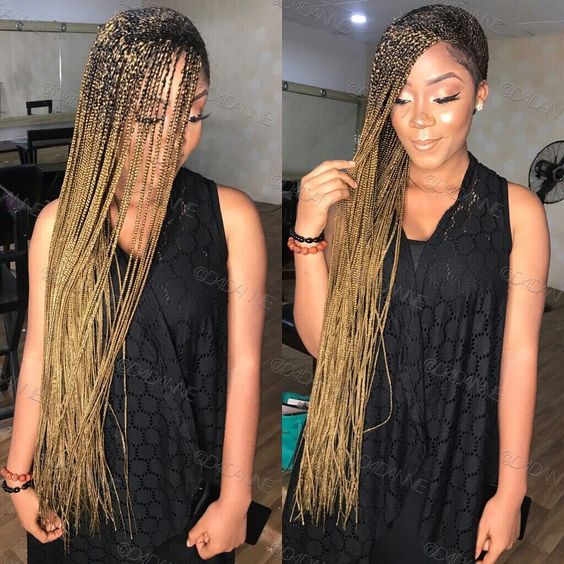 Lace Frontal Cornrow Wig, Neatly and Tightly Done For Long Term Use Hand Made Corn Row Wigs Lace Frontal Material Guaranteed to Last For 2 Years Color Shown: 1B/27 Length Shown: 32 Inches WIG CAP SIZE IS MEDIUM & COMES WITH ADJUSTABLE BANDS TO FIT MOST HEADS IF YOU THINK IT MIGHT NOT FIT YOUR HEAD PLEASE LEAVE A
