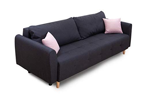 86 x 219 x 93 cm Collection AB Scandinavia Bettfunktion und Bettkasten Schlafsofa Anthrazit Stoff 86 x 219 x 93 cm Collection AB Scandinavia Bettfunktion und Bettkasten Schlafsofa Anthrazit Stoff