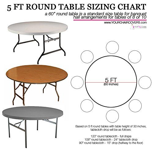 How To Tablecloths For 5 Ft Round Tables Use This Tablecloth Sizing Guide A Quick And Easy Printable Table Cloth Wedding D Ideas How To Tablecloths For 5 Ft Round, What Size Tablecloth For A 5ft Round Table