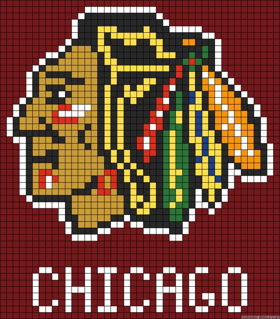7.5 Siskiyou NHL Chicago Blackhawks Euro Bead Bracelet