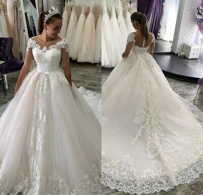 Ad Ebay Wedding Dresses Bridal Gowns Long Sleeves Appliques Lace