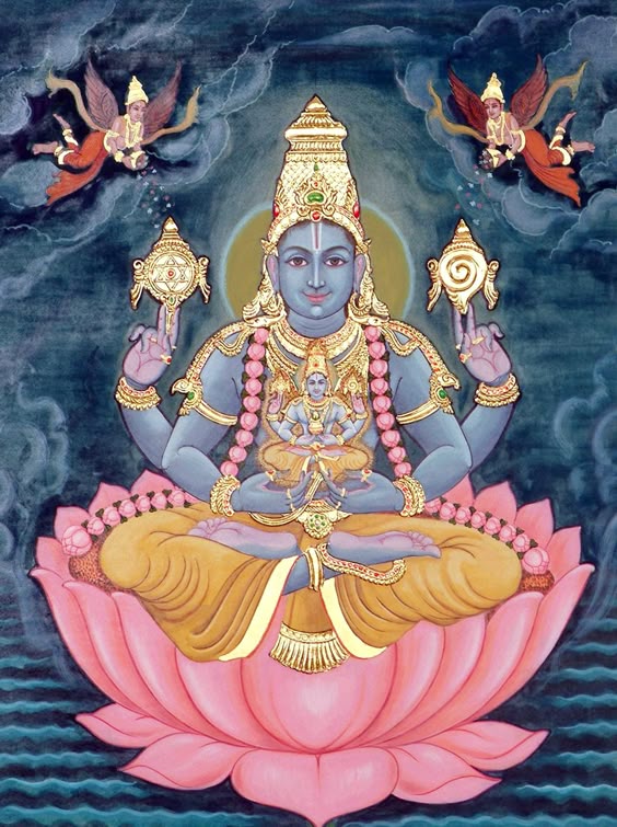Vishnu Tanjore painting