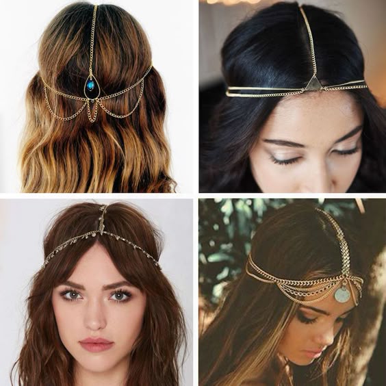 Quem sempre está de olho nos desfiles, nas tendências cool e ama o estilo boho, com certeza já viu as famosas Headpieces por aÃ. A peça não é nada mais do que uma bijuteria (ou joia) para a cabeça. O resultado fica super diferente e dá para se inspirar muito! Foto â A Noiva de â¦