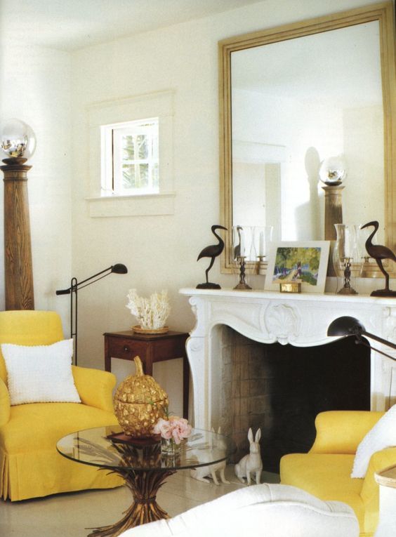 Albert Hadley ~ his FL living room