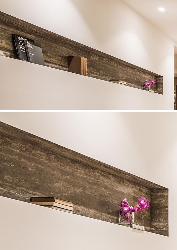 An Accent Wall Of Vertical Wood Helps To Accentuate The Feeling Of Height In This Bedroom
