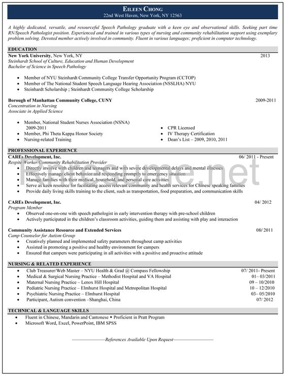 new grad rn resume template