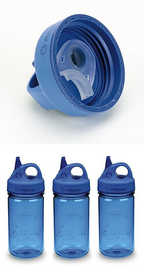 Nalgene Grip-N-Gulp Children/'s Water Bottle Blue Seahorse