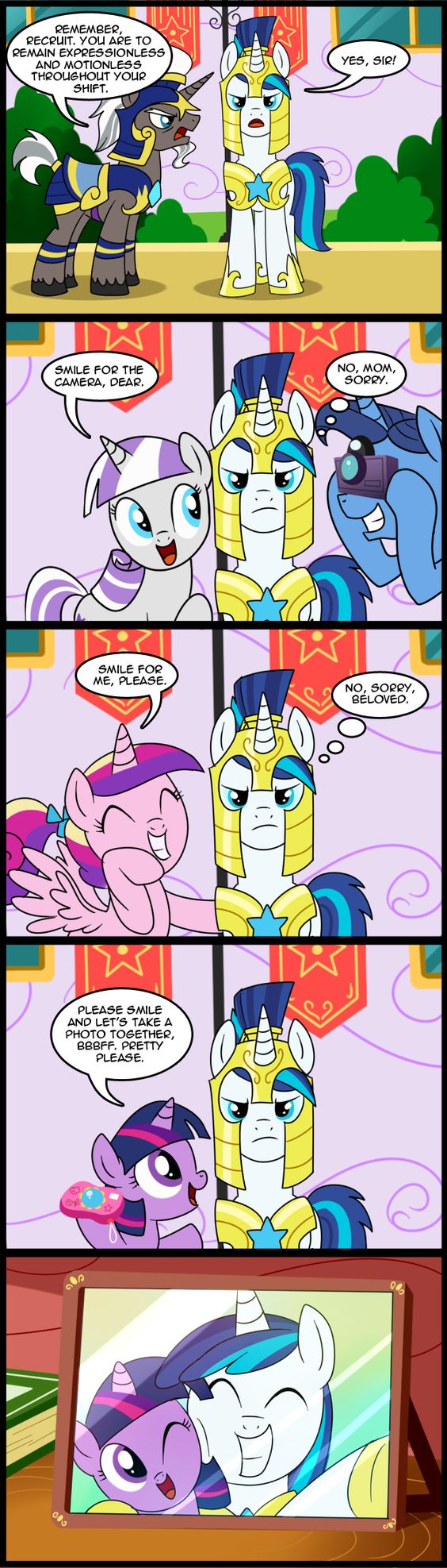 MLP: Recruit Shining Armor (commissioned) by *tan575 on deviantART omg so cute!! /)^3^(\
