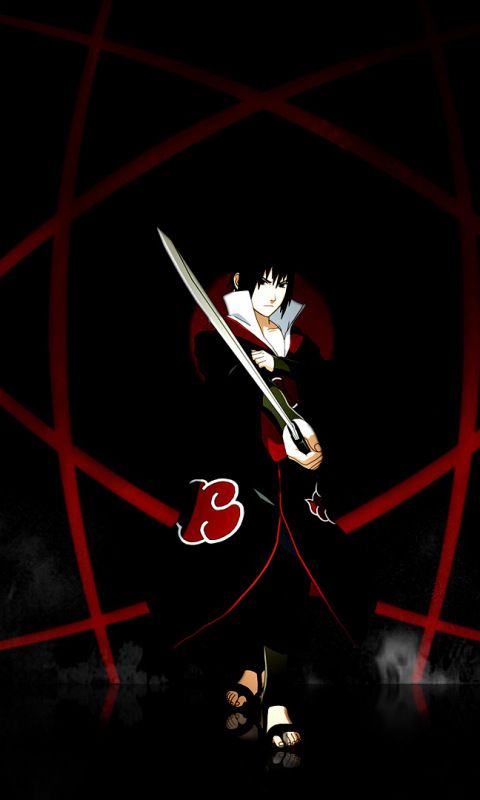 Sasuke Uchiha Wallpaper 4K Naruto AMOLED Black background 6498