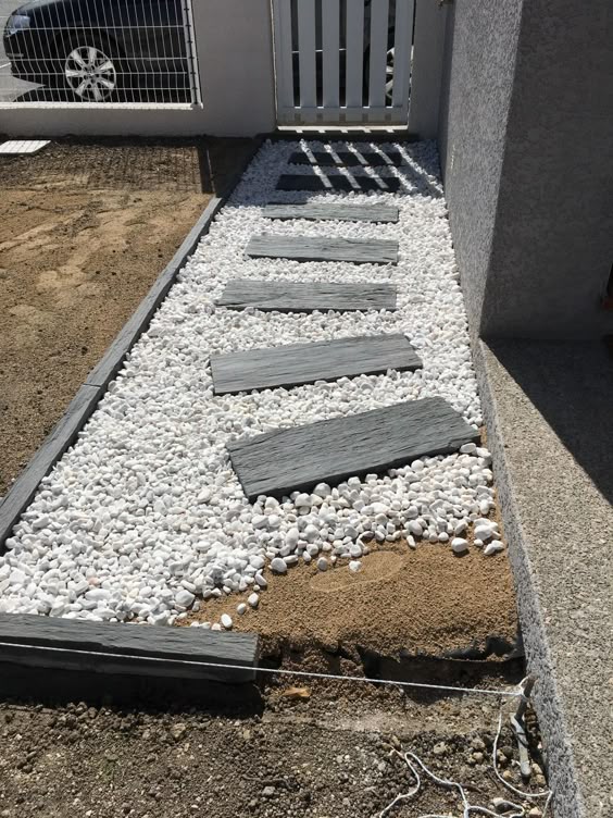 dalle galet allée gravier pas japonais dalle grise décoratif blanc - gravier autour de la maison dalle galet allée gravier pas japonais dalle grise décoratif blanc - gravier autour de la maison