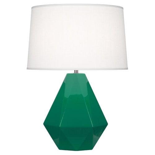 Val Saint Lambert Label Twisted Light Crystal Table Lamp In Emerald Green Crystal Table Lamps Saint Lambert Lamp