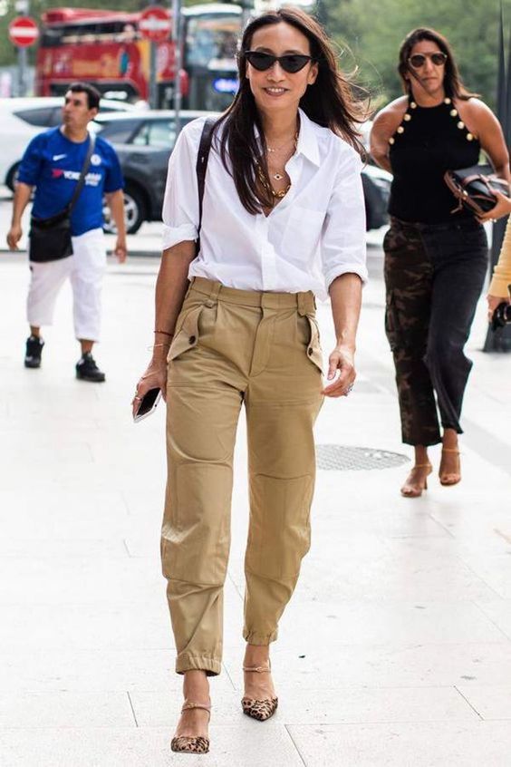 Los Pantalones Cargo También Se Pueden Usar Para Ir A La Oficina Y Verse Ultra Chic | Cut & Paste – Blog de Moda