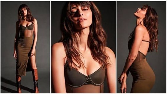 Ananya Panday looks glamorous in her mesh bodysuit and split skirt