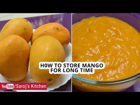 How To Store Mango For Long Time How To Freeze Mangoes Mango Freezing Tips Youtube How To Store Mangos Mango Puree Mangoes