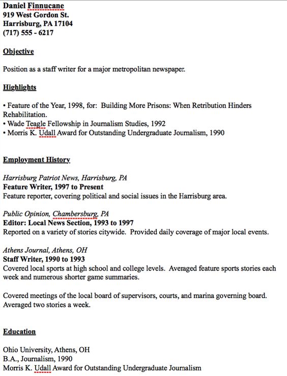 Example Of Journalist Resume - resumesdesign example-of - ap style resume Example Of Journalist Resume - resumesdesign example-of - ap style resume