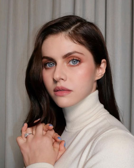 Alexandra Daddario wearing Michael Kors at “The White Lotus” Press Tour.