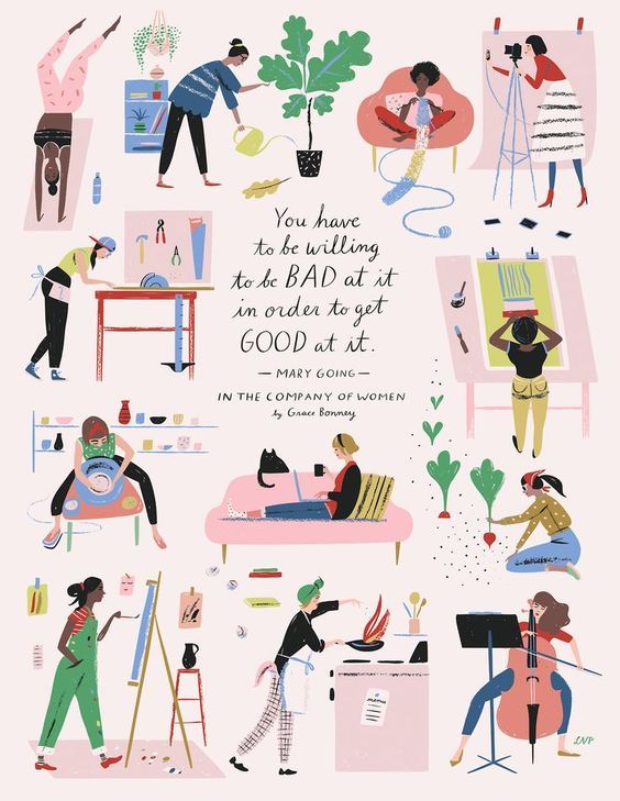 18 Beautiful Illustrated Inspirational Quotes Don’t be afraid of your first attempts. Be afraid of no attempts. What will you see when you step outside of the box? Believe it will be right. Awaken joy.Let your imagination soar. See the beauty in all you hear, touch and view. Speak kindly. Rejoice in the simple and …