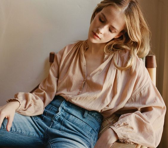 THE JANE BLOUSE -- TOFFEE