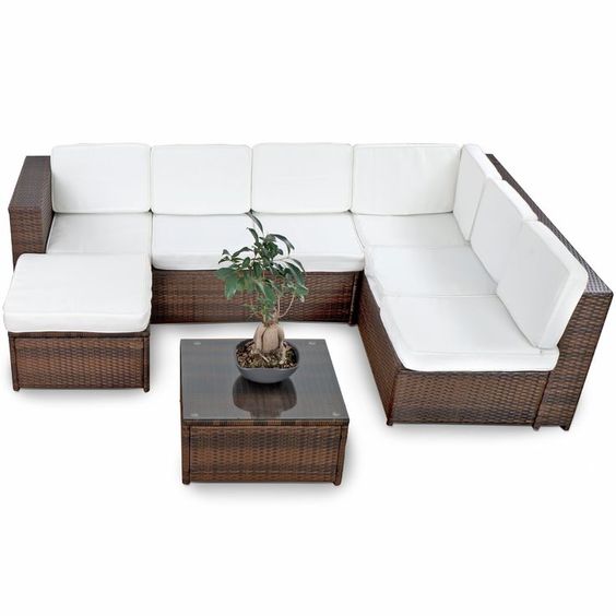 Xinro 19tlg xxxl polyrattan gartenmöbel lounge sofa günstig lounge ... Lounge sofa udendørs