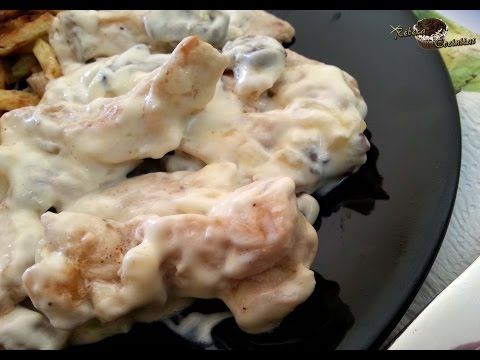 Pin En Pollo Con Nata Y Champiñones
