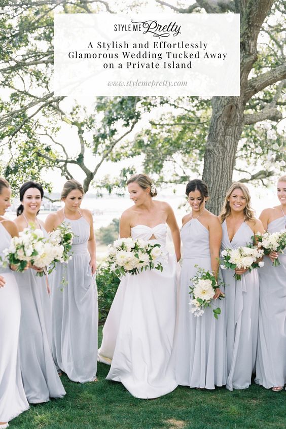Today's editorial is about to give you alllll the feels! 💞 This glamorous wedding took place on a private island tucked away off of Cape Cod and the best part? The bride and groom exchanged vows under a sprawling sailcloth tent overlooking the ocean at golden hour. ✨ Head to SMP for all stylish details from this special day!! Photography: @elizabethladuca #capecodwedding #newenglandwedding #bridesmaids #classicwedding #summerwedding