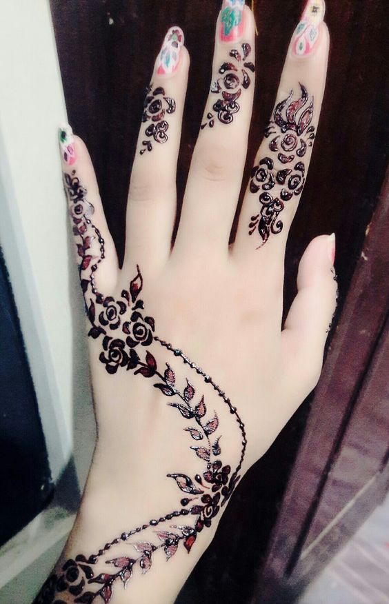 Gambar Henna di Tangan Gambar Henna di Tangan