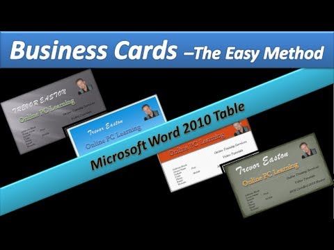 making a card in microsoft word