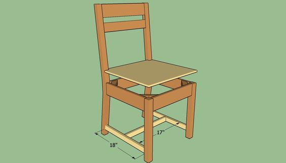 How To Build A Simple Chair Howtospecialist Step By Diy Plans Wood Wooden Wood Chair Diy Wooden Plans, How To Build A Wooden Chair Step By