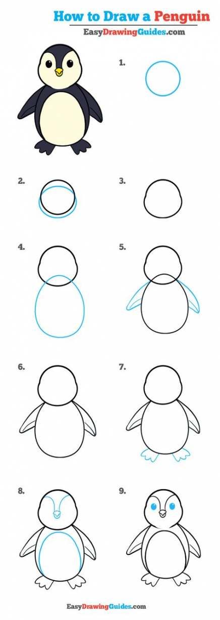 drawing for kids ideas step by step 46 ideas drawing tutorial easy penguin drawing drawing tutorials for kids