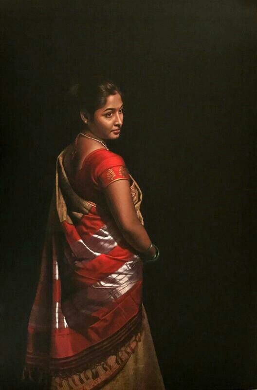amazing real life picture\'s was painted with colour pencils in black paper by an Maharashtrian Artist Sri Sashikanth Thotre - Hats off to him..