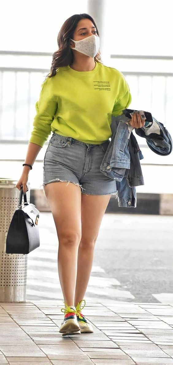 Tamannaah Looks Gorgeous In Mini Shorts