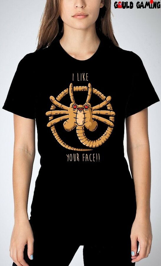 Alien Shirt Face Off Adult Ringer T