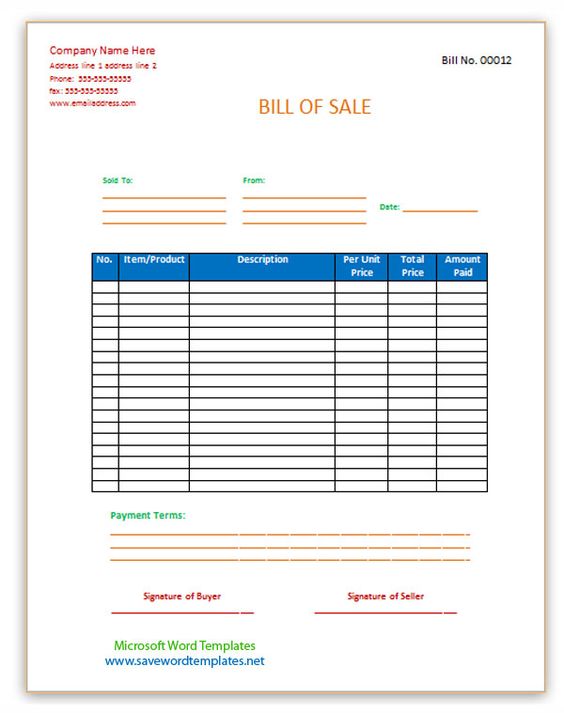 Media Kit Business, Silhouette school and Craft business - bill of sale template word Media Kit Business, Silhouette school and Craft business - bill of sale template word