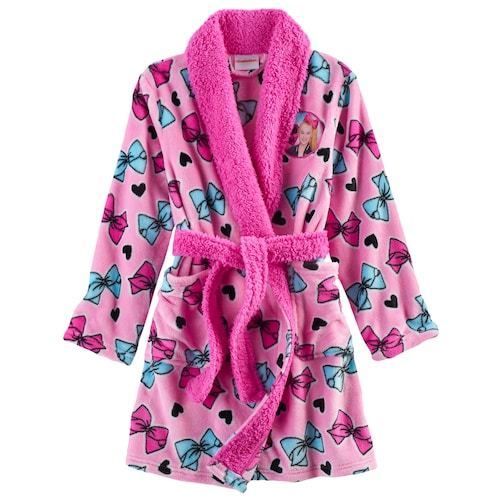 NWT JoJo Siwa Bow Plush Hooded Bathrobe Size 7 8 10 12