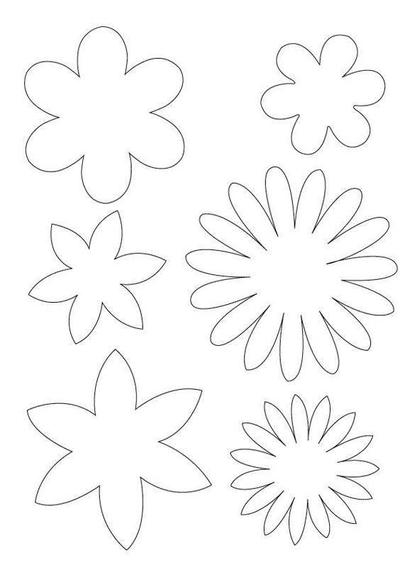 felt flower template FELT PATTERNS Pinterest Felt flower - flower template felt flower template FELT PATTERNS Pinterest Felt flower - flower template
