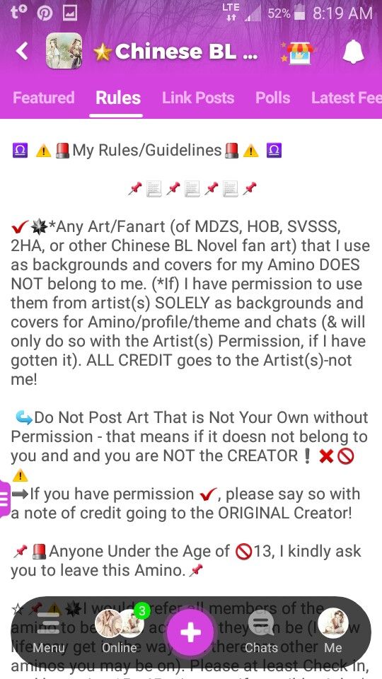 Part Of My Rules Fan Art Novels Guidelines