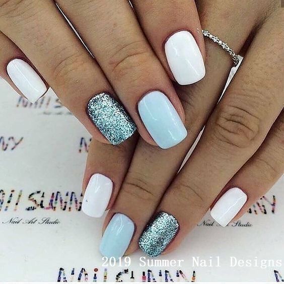 33 Cute Summer Nail Design Ideas 2019 Nailart Shellac Nail Designs Makeup Nails Designs Turquoise Nails