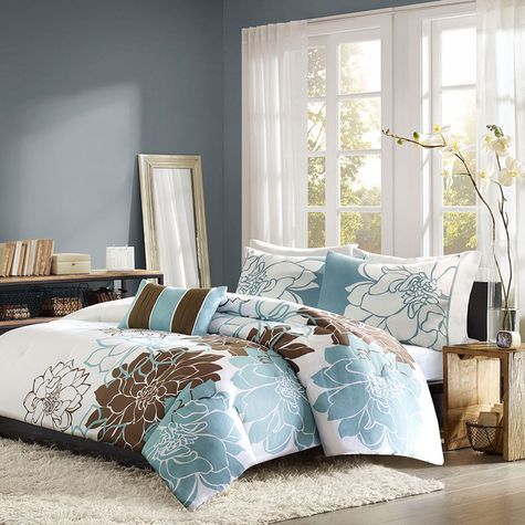 Beautiful Modern Elegant Ivory Neutral Leaf Beige Soft Comforter Set Pillows Ebay Comforter Sets Pillow Decorative Bedroom Bedding Sets