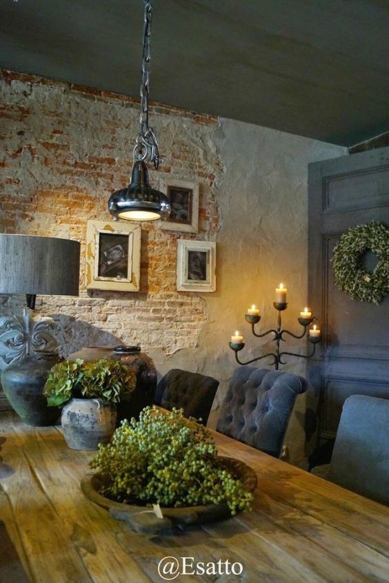 Salle Ã  manger Living a Beautiful Life Translation rustic romantic dining room