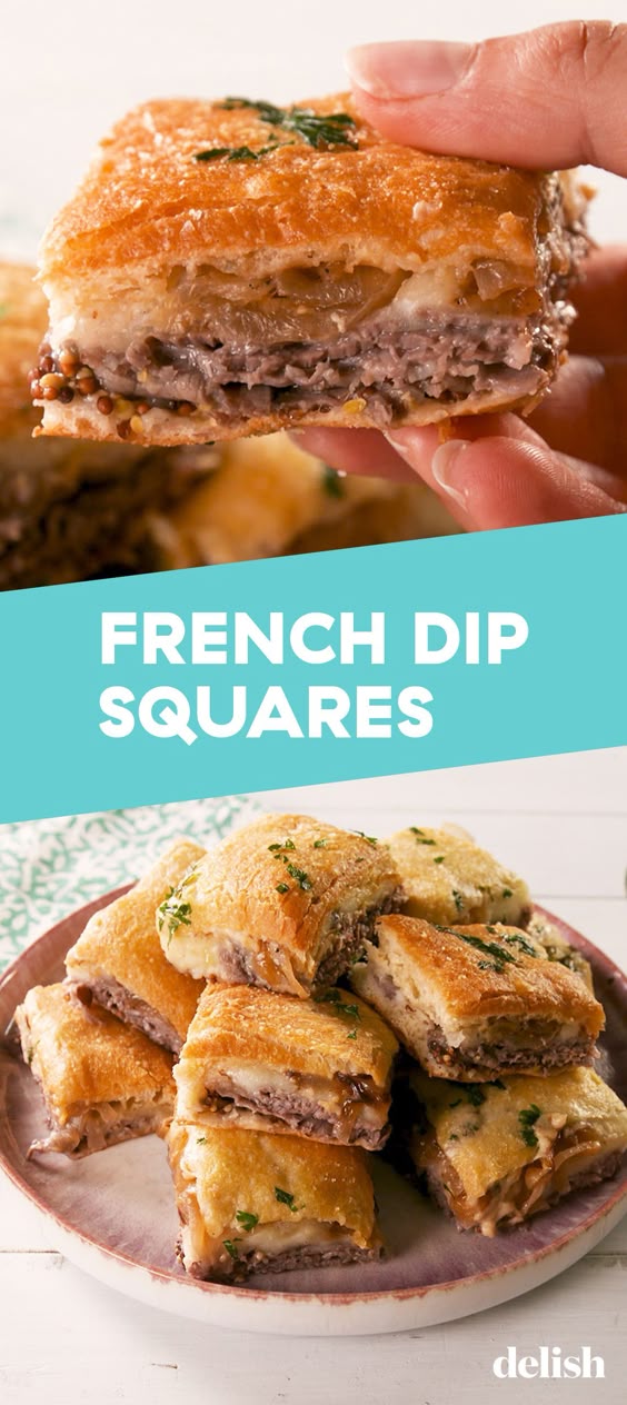 Be The Party's MVP With These French Dip Squares