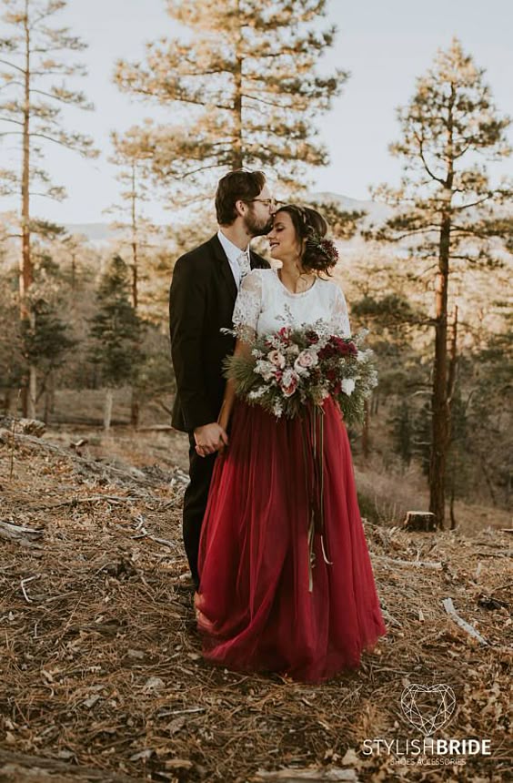 Burgundy Bridesmaid Dresses
Burgundy is a beautiful color on all skin tones. If you have a lot of bridesmaids you can also put some girls in blush tones to visually break it up. If you are wearing a white or ivory dress, you are sure to stand out standing next to your girls.